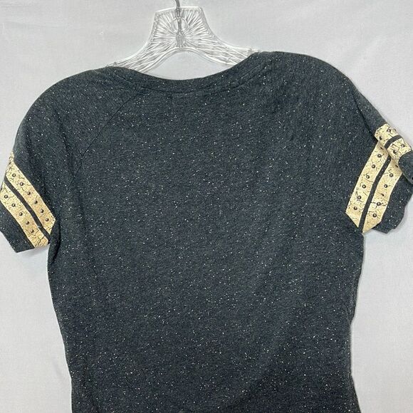 Harley Davidson Embellished Speckled Raglan T-shirt. Size Medium. - Picture 9 of 11